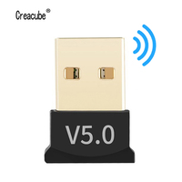 Creacube USB Bluetooth 5.0 Adapter nadajnik odbiornik Bluetooth Audio wtyczka Bluetooth bezprzewodowy Adapter USB na PC Laptop 1